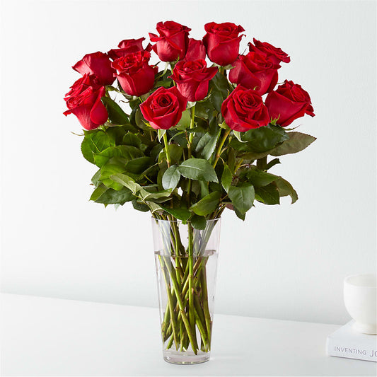 Long Stem Red Rose Bouquet – Hartland Flowers And Events, Hartland MI