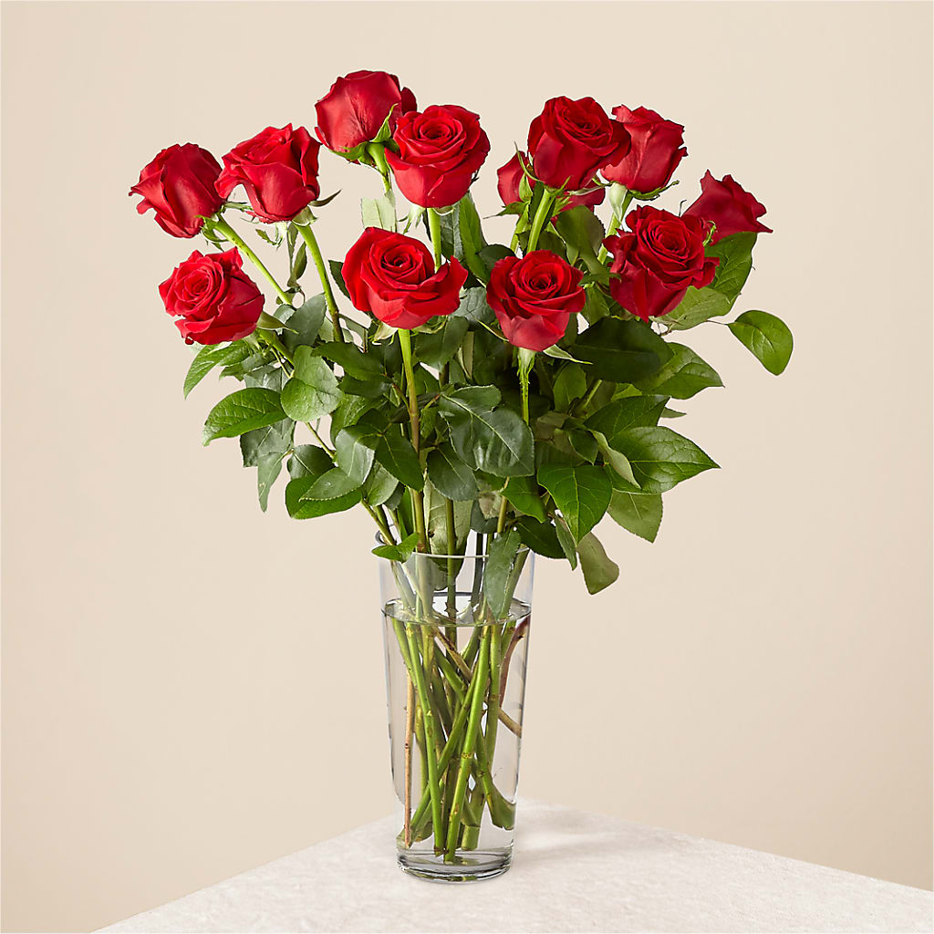 Long Stem Red Rose Bouquet – Hartland Flowers And Events, Hartland MI