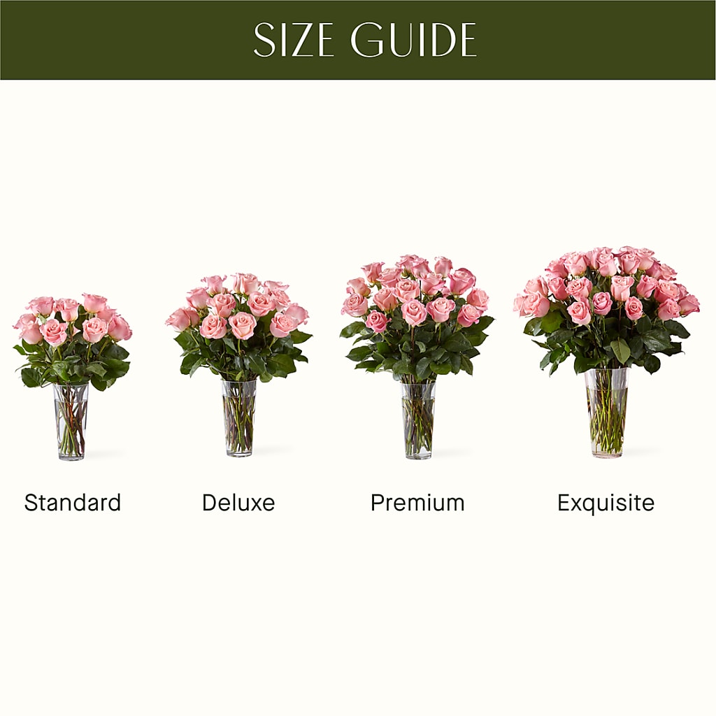 Long Stem Pink Rose Bouquet – Hartland Flowers And Events, Hartland MI