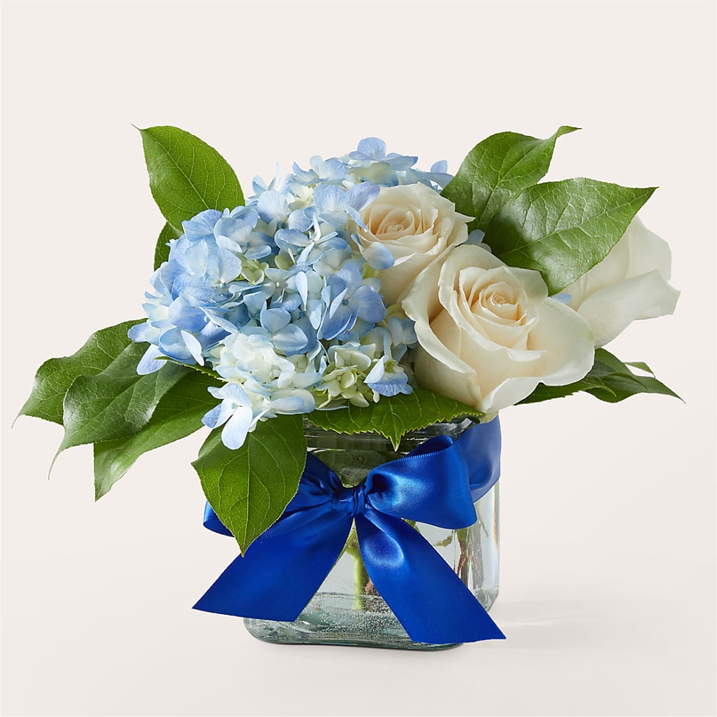 Sky Blue Delight Bouquet – Hartland Flowers And Events, Hartland MI