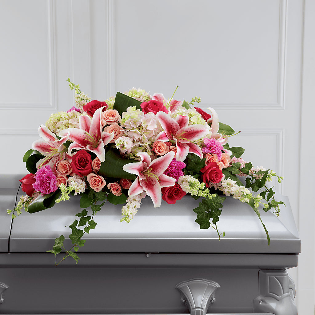 Splendid Grace Casket Spray – Hartland Flowers And Events, Hartland MI