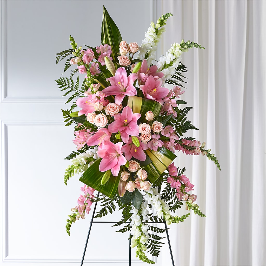 Elegant Embrace Standing Spray – Hartland Flowers And Events, Hartland MI