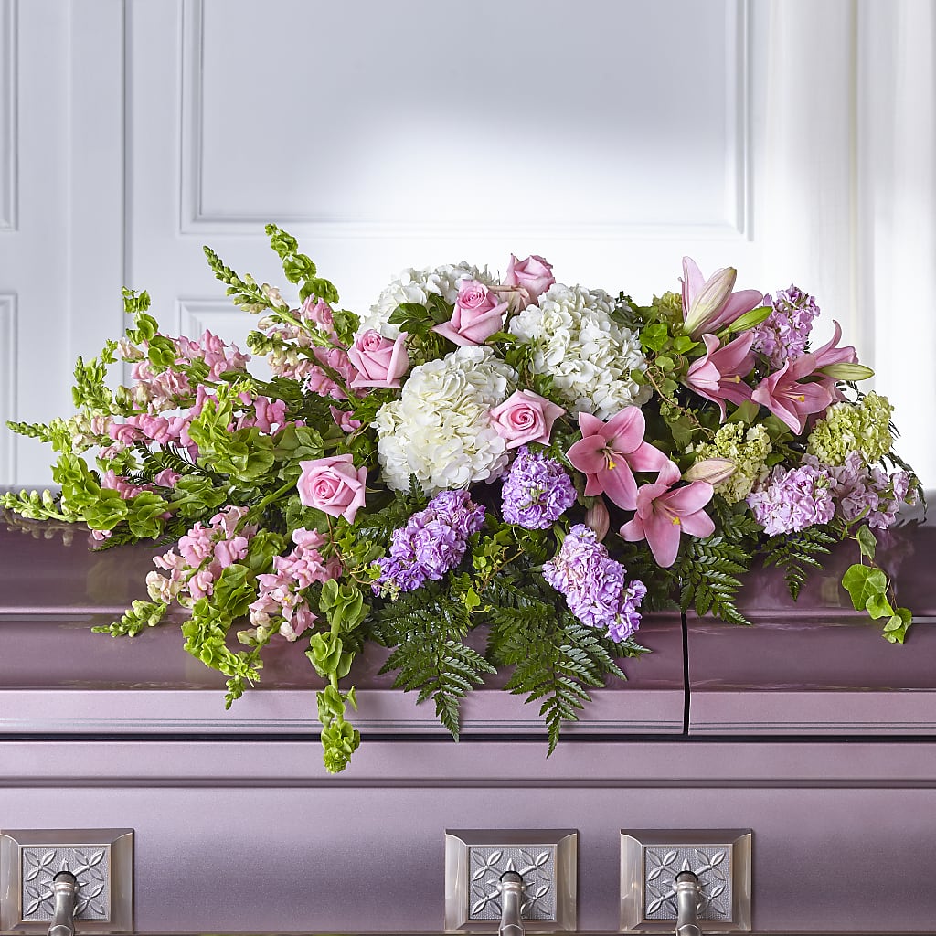 Life's Gratitude Casket Spray – Hartland Flowers And Events, Hartland MI