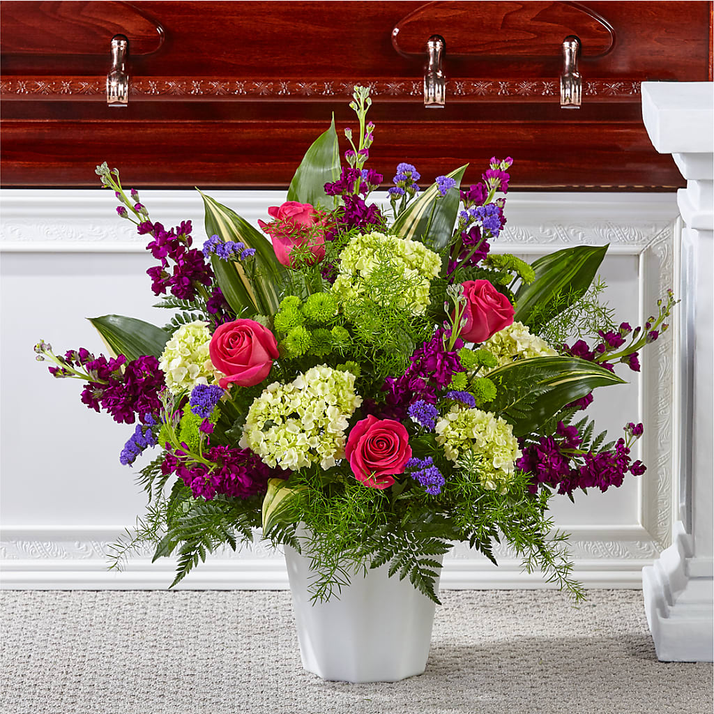 Beautiful Horizons Floor Basket – Hartland Flowers And Events, Hartland MI