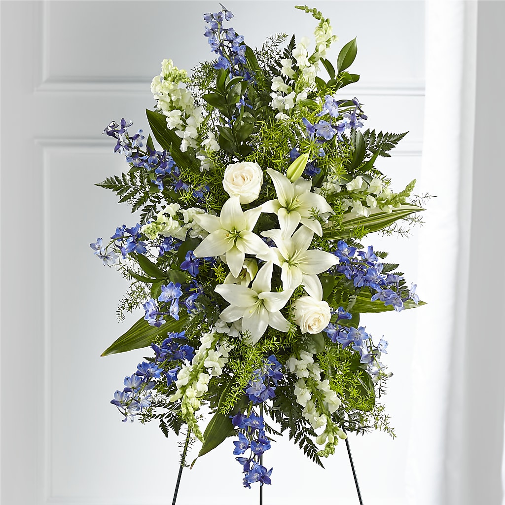 Faithful Friend Standing Spray – Hartland Flowers And Events, Hartland MI