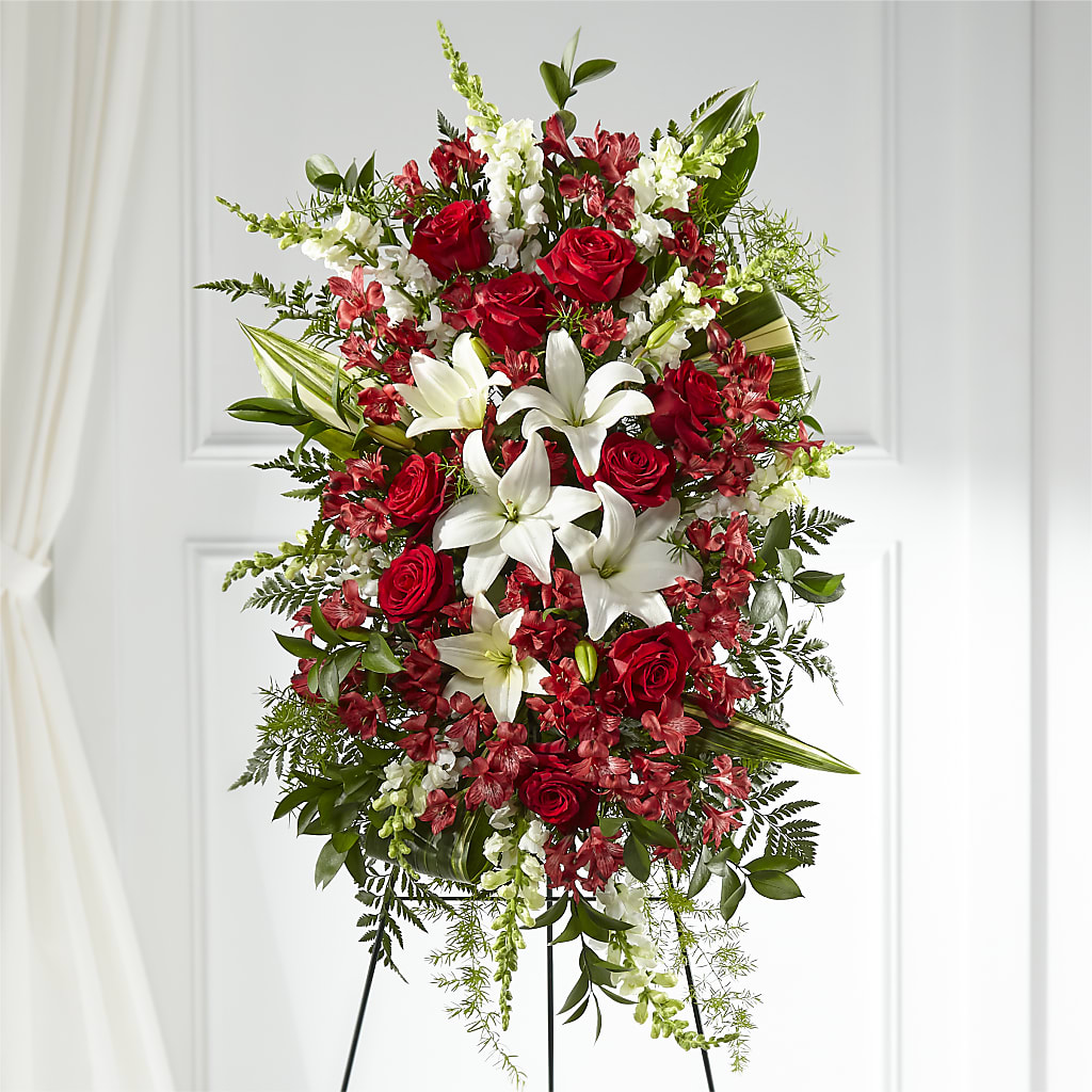 Everlasting Memory Standing Spray – Hartland Flowers And Events, Hartland MI