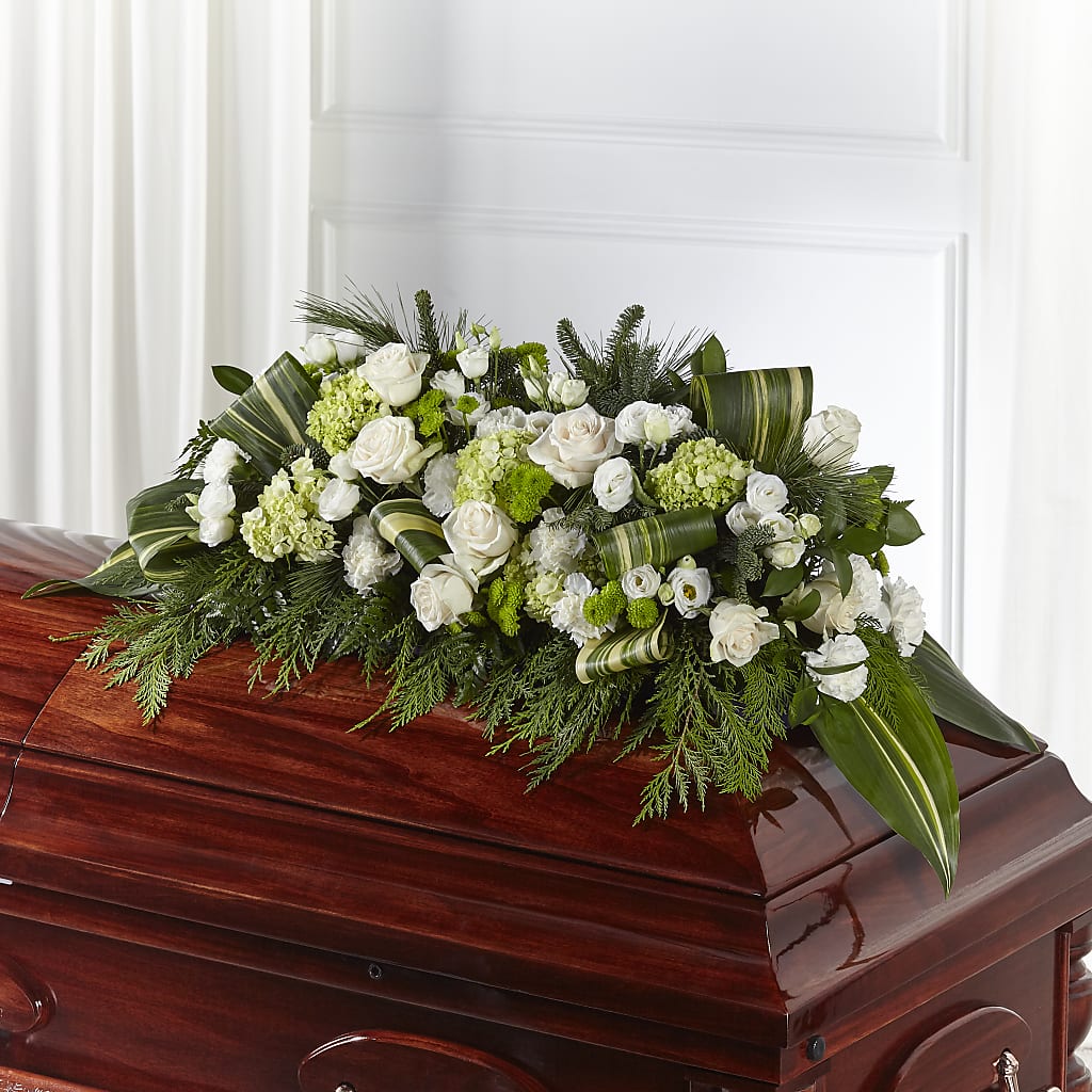 Hopeful Gesture Casket Spray – Hartland Flowers And Events, Hartland MI