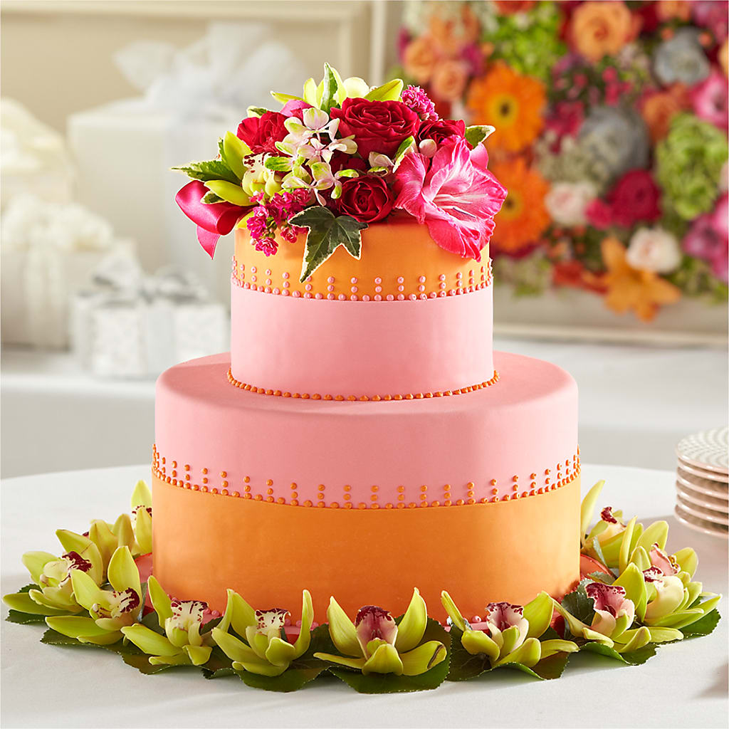 Sweet Citrus Cake Decor – Hartland Flowers And Events, Hartland MI