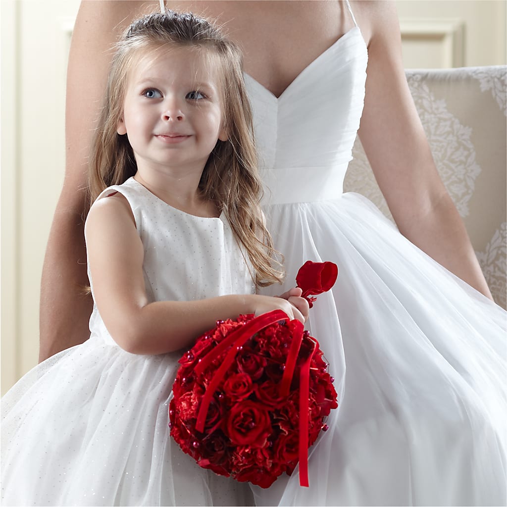 Pure at Heart Flower Girl Arrangement – Hartland Flowers And Events, Hartland MI