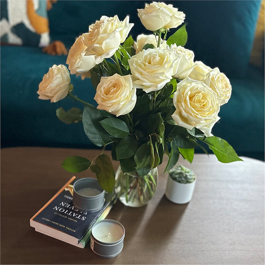 Long Stem Yellow Rose Bouquet –  Hartland Flowers And Events, Hartland MI
