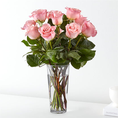 Long Stem Pink Rose Bouquet –  Hartland Flowers And Events, Hartland MI