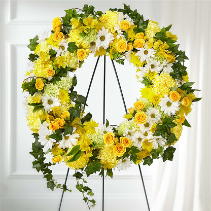 Golden Remembrance Wreath –  Hartland Flowers And Events, Hartland MI