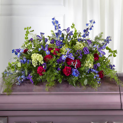 Always Treasured Casket Spray –  Hartland Flowers And Events, Hartland MI