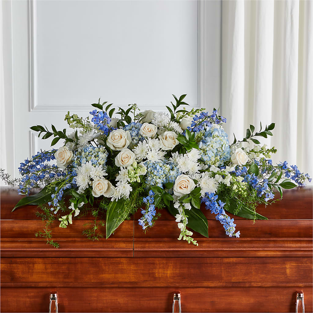 Timeless Essence Casket Spray –  Hartland Flowers And Events, Hartland MI