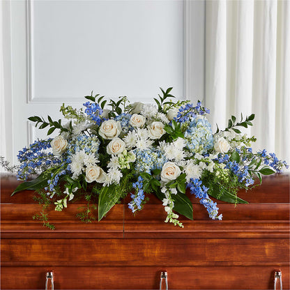 Timeless Essence Casket Spray –  Hartland Flowers And Events, Hartland MI