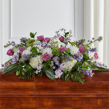 Meadows of Serenity Casket Spray –  Hartland Flowers And Events, Hartland MI