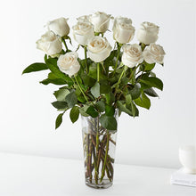 Load image into Gallery viewer, Long Stem White Rose Bouquet
